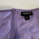 Torrid Purple Chiffon Clip Dot Puff Sleeve Top Size 2X Photo 11