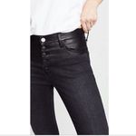 Current/Elliott The Fused High-Waist Stiletto Jeans Faux-Leather Black Size 25 Photo 5