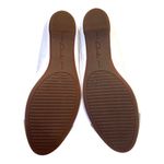 Clarks EUC Leather Hidden Low Wedge Flats White Silver Size 7 Photo 7