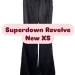superdown Revolve Black Satin Flare Bootleg Pants XS NWT Photo 1