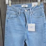 Just Black Demin. Light Demin Jeans Cropped Straight Leg Blue Size 25 Photo 3