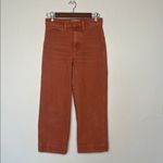 Madewell Slim Emmett Wide-Leg Crop Pants Warm Nutmeg Size 26 Photo 1