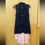 Amanda Uprichard REVOLVE  Amanda Upriched Justine Dress in Black & Blush XS Photo 4