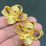 Vintage KJL Kenneth Jay Lane Textured Gold Photo 9