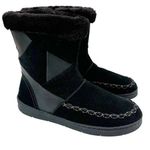 Earth Origins Willa Comfort Faux Fur Lined Bootie Winter Boot Black Size 7 Photo 0