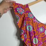 NWT Emily Wonder Pink Floral Print Tie Back Dress Sundress Multicolor Size 1X Photo 10