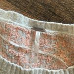 Free People Cream & Pink Cheetah Print Cropped Sweater Photo 3