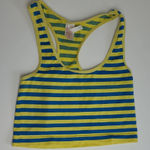 XINKI ONE SIZE YELLOW BLUE NEON COMPRESSION STYLE WORKOUT TANK TOP Photo 0