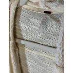 Free People Ivory Cream In The Loop Open Front Zip Cuff Cardigan Size NWOT Photo 4