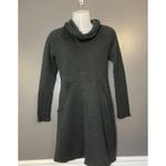 Lucy Dress Womens Small Gray Cowl Neck Long Sleeve Knit Sweatshirt Pockets Photo 1