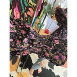 Free People  Floral Tie Neck Balloon Sleeve Blouse Size Small Photo 88