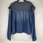 Cloth & Stone Smocked Chambray Top – Size M Photo 2