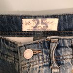 Free People high waisted jean denim 90s high rise high waisted skirt size 25! Photo 3