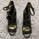 Joie Women’s  Laina Metallic Leather Heeled Sandals size 40 9.5 Photo 1