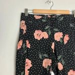 Torrid  Plus Size Black Pink & Peach Floral Sprinkle Polka Dot Leggings Photo 5