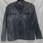 EAST INDIA LEATHER CO WO SIZE XL GRAY Leather Jacket with Zipper Details EUC Photo 0