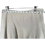 INC International Concepts Skirt Women 4 Linen A Line Flare Midi Cottage Granola Tan Photo 4