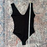 CANVAS NWT The Plunge Black Bodysuit Size Medium Deep V Photo 7