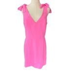 Amanda Uprichard Allora Mini Dress Shocking Pink Size Large Barbie Photo 2