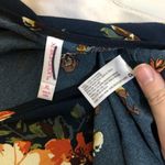 Xhilaration NWOT Navy Blue Floral Smocked Long Sleeve Dress Photo 11