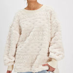 Free People Cable Knit Sweatshirt Photo 0