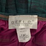 Geri C Skirt Rainbow Sequins Colorful Floral Midi Bohemian Peasant Gypsy XL Purple Photo 5