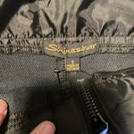 Shinestar Black  leather skirt front double pockets front zip mini Photo 1