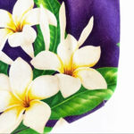 Hawaiian Print Canvas Tote Purple Plumeria‎ Purple Photo 4
