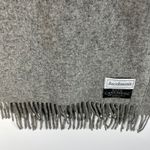 Jacobsons 100 Cashmere Scarf Gray Fringe Luxury Soft Warm Winter Accessory Photo 2