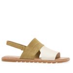 Sorel  Ella II‎ Slingback Leather Sandal, Comfort Shoe Olive Beige Size 10.5, NWT Photo 12