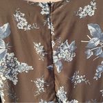Nasty Gal  Dusty Brown/Blue Floral Long Sleeve Ruffled BabyDoll Dress Sz 6 NWT Photo 13