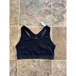 Aerie  Cozy Class Ribbed Knit Sports Bra True Black Size Large Photo 1