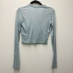 Cotton Citizen The Verona Crop U-neck Shirt, Crystalline Cast Blue | Size Small Photo 4