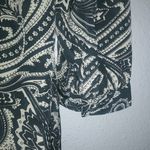 Blue Pepper M/L Long Sleeved Shift Lined Mini Dress Black Creme Paisley Pattern Size L Photo 11