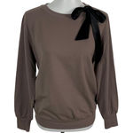 AnyBody Sweater XS Brown Crewneck Pullover Cozy‎ Fall Winter Minimal Photo 0