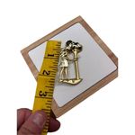 AJC Lady Woman Golfer Golf Humor Lapel Pin Brooch gold toned brooch Photo 6