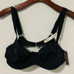 Victoria's Secret Victoria’s Secret Swim Black Beach Bra Size 36B/B80 Underwired with Wide Straps Photo 0