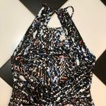 Parker Zulma Halter Mini Dress Mesh Cut Outs Confetti Pattern Multi Abstract szL Photo 12