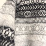 Burberry  Brit Black Gray fair isle winter crewneck sweater wool cashmere M crop Photo 5