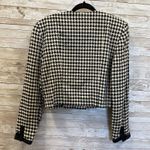 Vintage Daniel Barrett Womens 10 Blazer Black & White Houndstooth Short Jacket Photo 6