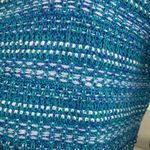 Lilly Pulitzer Beckington Sweaterdress Blue Grotto Metallic Tweed LG #131 Photo 10