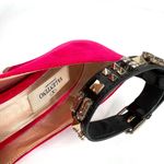 Valentino Garavani  Studded Velvet Crystal Embellished Ankle Strap Pumps EU 35 Photo 5