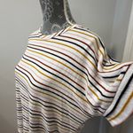 Lulus  Terry Cloth Striped Open Twist Back Oversized Flowy Cap Sleeve Top. XS Photo 8