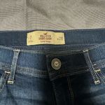 Hollister  Low Rise Short Short Blue Jean Shorts Distressed Frayed Hem Photo 1