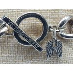 Victoria's Secret Gold Tone Chain Link Bracelet Rhinestones Toggle Clasp 8 in. Photo 9