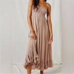 Free People Adella Corset dress in Taupe size Small NWT Photo 1