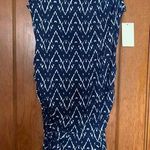 Loveappella  Draped front printed dress. Size large Photo 0