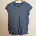 Lululemon - Another Mile Short Sleeve Heathered Blue Athletic Workout Training Photo 2