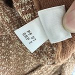 St. John Tweed Blazer Jacket 12 Brown Textured Knit Gold Button Fringe Jacket Photo 10