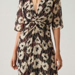 Ba&sh Lady Metallic Lurex Midi Dress Photo 0